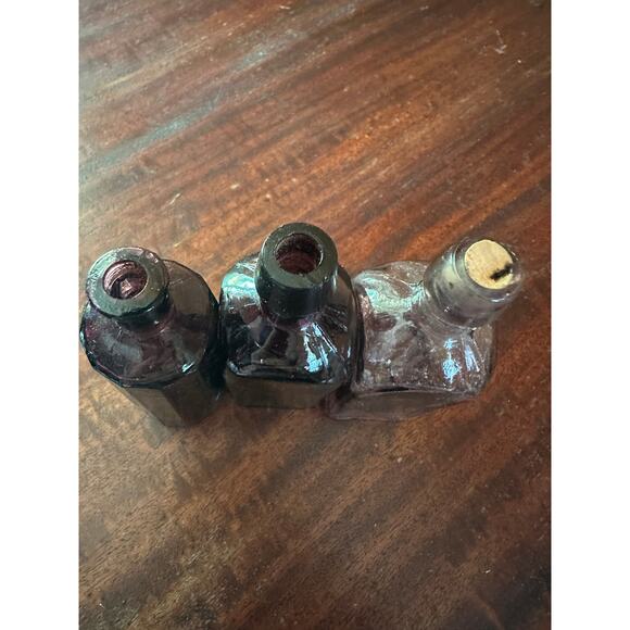 3 Purple Vintage Miniature Elixir and Medicine Bottles - Picture 3 of 13